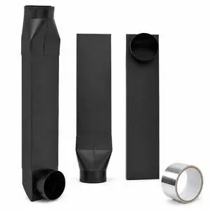 UD48S 4" Stainless Steel Telescoping Dryer Vent Kit - Flat Periscope for Whirlpool & All 4" Dryers, 90° to Straight Adjustable Dryer Duct (26-43in), Space Saving Vent Connector (Black) UD48S 4" Stainless Steel Telescoping Dryer Vent Kit - Flat Periscope for Whirlpool & All 4" Dryers, 90° to Straight Adjustable Dryer Duct (26-43in), Space Saving Vent Connector (Black)