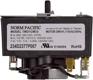 234D2377P007 TMD1CM33 for GE Specific Models Dryer Timer 4467041 234D2377P007 TMD1CM33 for GE Specific Models Dryer Timer 4467041