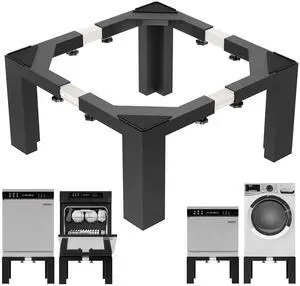 16" Washer Dryer Pedestal, Stainless Steel Laundry Pedestal Black | 17.7"-31" Adjustable Width Heavy Duty, for Fridge Dishwasher, Universal Fit, 12 Inch Height, Adjustable Base Stand 16" Washer Dryer Pedestal, Stainless Steel Laundry Pedestal Black | 17.7"-31" Adjustable Width Heavy Duty, for Fridge Dishwasher, Universal Fit, 12 Inch Height, Adjustable Base Stand