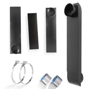 Dryer Vent Periscope Kit 25"-55" Adjustment Stainless Steel Duct for Tight Spaces, Slim Flat Design, Universal 4" Fit for Whirlpool LG Samsung, Includes 2 Leak-Proof Foil Tapes OEM Genuine Dryer Vent Periscope Kit 25"-55" Adjustment Stainless Steel Duct for Tight Spaces, Slim Flat Design, Universal 4" Fit for Whirlpool LG Samsung, Includes 2 Leak-Proof Foil Tapes OEM Genuine