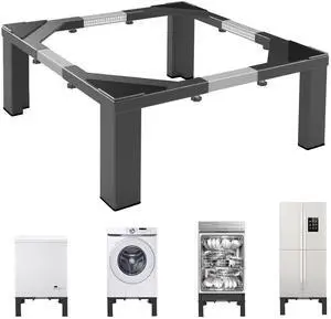 Heavy-Duty All Steel Universal Laundry Pedestal 12" Height, Full size Washing Machine Stand Adjustable Dryer Stand, Suitable for all Washer and Dryer PedestalBlack Heavy-Duty All Steel Universal Laundry Pedestal 12" Height, Full size Washing Machine Stand Adjustable Dryer Stand, Suitable for all Washer and Dryer PedestalBlack