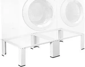 Universal Laundry Dual Pedestal for Washer and Dryer Set, Washing Machine Stand, Dryer Base, White, LF-WDP01 Universal Laundry Dual Pedestal for Washer and Dryer Set, Washing Machine Stand, Dryer Base, White, LF-WDP01