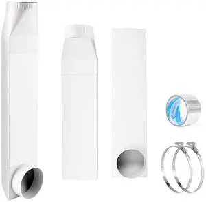 23-43in adjustable dryer vent,telescoping dryer vent,90°Inlet Straight Outlet fit for Whirlpool and all 4in Dryer Vent Outlet,for tight spaces periscope exhaust duct(white) 23-43in adjustable dryer vent,telescoping dryer vent,90°Inlet Straight Outlet fit for Whirlpool and all 4in Dryer Vent Outlet,for tight spaces periscope exhaust duct(white)