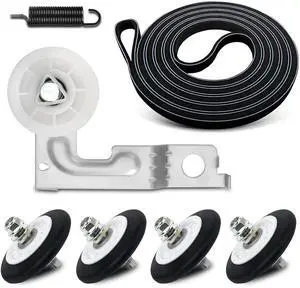 Dryer Repair Kit Drum Roller Belt Idler Pulley for LG DLE7177WM | DLE7177RM, DLE4970W, DLE4801W, DLE1310W, DLE2515S, DLE2301R, DLE2301W, DLE2101W, DLE2512W, DLE2701V, DLE2522W Dryer Repair Kit Drum Roller Belt Idler Pulley for LG DLE7177WM | DLE7177RM, DLE4970W, DLE4801W, DLE1310W, DLE2515S, DLE2301R, DLE2301W, DLE2101W, DLE2512W, DLE2701V, DLE2522W