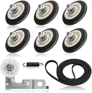 Upgrade Dryer Roller Kit Dryer for Kenmore Dryer Drum Roller Kit for DLEX8000V DLEX8100V DLGX9001V 79681072310, One-Piece Injection Molding Technology High-Quality Galvanized Steel Upgrade Dryer Roller Kit Dryer for Kenmore Dryer Drum Roller Kit for DLEX8000V DLEX8100V DLGX9001V 79681072310, One-Piece Injection Molding Technology High-Quality Galvanized Steel