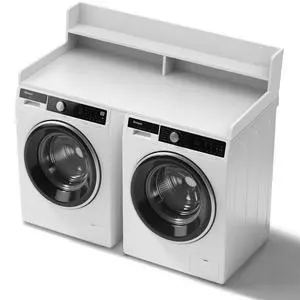 2-Tier Washer Dryer Countertop 54x27.5" Laundry Machine Topper,White | With Edge & Non-Slip Pads, for Laundry Room Organization Storage Clothes Folding, Durable 2-Tier Laundry Shelf Topper 2-Tier Washer Dryer Countertop 54x27.5" Laundry Machine Topper,White | With Edge & Non-Slip Pads, for Laundry Room Organization Storage Clothes Folding, Durable 2-Tier Laundry Shelf Topper