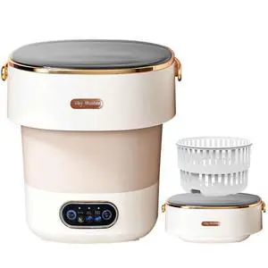 Portable Washing Machine,Mini Washer -20L Upgraded With Spin Basket,Small Clothes Folding Washing Machine Of Underwear, Baby And Small Clothes,Suitable For Home Apartments Dormitories, Hotels Khaki Portable Washing Machine,Mini Washer -20L Upgraded With Spin Basket,Small Clothes Folding Washing Machine Of Underwear, Baby And Small Clothes,Suitable For Home Apartments Dormitories, Hotels Khaki