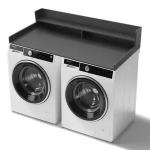2-Tier Washer Dryer Countertop 54x27.5 Laundry Machine Topper,Black | With Edge & Non-Slip Pads, for Laundry Room Organization Storage Clothes Folding, Durable 2-Tier Laundry Shelf Topper 2-Tier Washer Dryer Countertop 54x27.5 Laundry Machine Topper,Black | With Edge & Non-Slip Pads, for Laundry Room Organization Storage Clothes Folding, Durable 2-Tier Laundry Shelf Topper