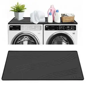 Washing Machine Drain Pan Silicone Mat, Large Size 54×27 Inch 5.5 Lbs Non-Slip Waterproof Washer Drip Tray, Raised Edge Drip Mat for Washer Dryer, Anti-Vibration Floor Leak Protector for Laundry Room Washing Machine Drain Pan Silicone Mat, Large Size 54×27 Inch 5.5 Lbs Non-Slip Waterproof Washer Drip Tray, Raised Edge Drip Mat for Washer Dryer, Anti-Vibration Floor Leak Protector for Laundry Room