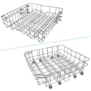 Fit for Samsung Dishwasher Upper and Lower Dishrack Set Compatible with Models Including DW80M2020US/AC, DW80M2020US/AA Fit for Samsung Dishwasher Upper and Lower Dishrack Set Compatible with Models Including DW80M2020US/AC, DW80M2020US/AA