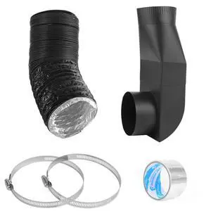 4396004 OEM Dryer Exhaust Telescoping Vent Kit, Stainless Steel, Adjustable Periscope Duct for Tight Spaces, Flat Low Profile, Compatible with Whirlpool & All 4" Dryers 4396004 OEM Dryer Exhaust Telescoping Vent Kit, Stainless Steel, Adjustable Periscope Duct for Tight Spaces, Flat Low Profile, Compatible with Whirlpool & All 4" Dryers