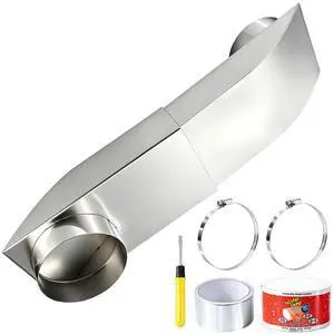 9.514.5 Inch Adjustable Periscope Dryer Vent Kit, 4 Inch Stainless Steel Flat Dryer Vent Duct, Space-Saving Telescoping Vent Adapter for Tight Spaces, Compatible with Whirlpool & Standard Dryers 9.514.5 Inch Adjustable Periscope Dryer Vent Kit, 4 Inch Stainless Steel Flat Dryer Vent Duct, Space-Saving Telescoping Vent Adapter for Tight Spaces, Compatible with Whirlpool & Standard Dryers