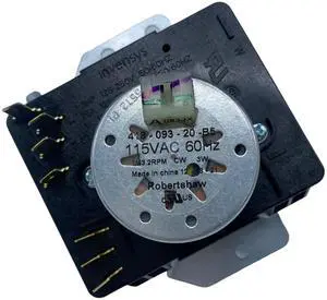 W10185975 WPW10185975 Clothes Dryer Timer 115VAC 60Hz 3W Replacement Model Specific Not Universal W10185975 WPW10185975 Clothes Dryer Timer 115VAC 60Hz 3W Replacement Model Specific Not Universal