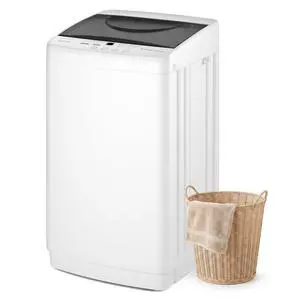 Portable Washing Machine, 1.06 Cu.Ft. Full-Automatic Laundry Machine with Child Safety Lock, 10 Wash Cycles & 3 Water Levels, 7.7 LBS Compact Washer for Apartment Dorm RV Camping, White Portable Washing Machine, 1.06 Cu.Ft. Full-Automatic Laundry Machine with Child Safety Lock, 10 Wash Cycles & 3 Water Levels, 7.7 LBS Compact Washer for Apartment Dorm RV Camping, White