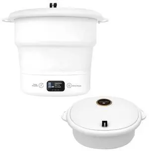 Portable Mini Washing Machine, Foldable Bucket Washer with Handle and Lid, Lightweight Compact Travel Washer for Clothes, Ideal for Camping, RVs, Dorms, Apartments, and Travel Use Portable Mini Washing Machine, Foldable Bucket Washer with Handle and Lid, Lightweight Compact Travel Washer for Clothes, Ideal for Camping, RVs, Dorms, Apartments, and Travel Use