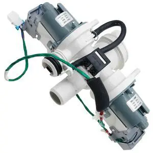 DC97-15974C Washer Drain Double Pump Motor Compatible with Samsung WF Series | Replace PD00002016, 2024992 AP5324683, PS4221218, EAP4221218 DC97-15974C Washer Drain Double Pump Motor Compatible with Samsung WF Series | Replace PD00002016, 2024992 AP5324683, PS4221218, EAP4221218
