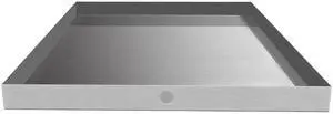 32" x 30" 2.5" Heavy Duty Washer Machine Drain Pan, Stainless Steel Fine (With Hole) 32" x 30" 2.5" Heavy Duty Washer Machine Drain Pan, Stainless Steel Fine (With Hole)