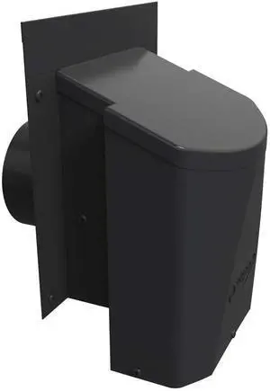 Ventilation AF4-C 4 Inch Outdoor Wall Dryer Vent Cover Exterior Bathroom Exhaust Fan & HVAC Intake/Exhaust, Energy-Saving, Galvanized Steel, Weatherproof - Black Ventilation AF4-C 4 Inch Outdoor Wall Dryer Vent Cover Exterior Bathroom Exhaust Fan & HVAC Intake/Exhaust, Energy-Saving, Galvanized Steel, Weatherproof - Black