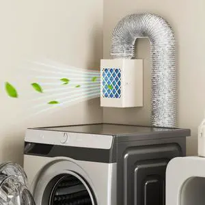 Metal Indoor Dryer Vent Kit, Dryer Vent Box, Safety Vent Flap Metal Indoor Dryer Vent Kit, Dryer Vent Box, Safety Vent Flap