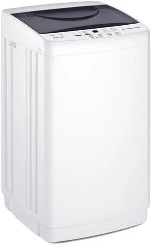 Portable Washing Machine, 7.7LBS Full-Automatic, 10 Wash Cycles, Stainless Steel Drum, Quiet Compact Washer for Apartment, Dorm, RV, White Portable Washing Machine, 7.7LBS Full-Automatic, 10 Wash Cycles, Stainless Steel Drum, Quiet Compact Washer for Apartment, Dorm, RV, White