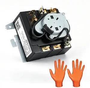2026 Upgraded WE04X25586 Dryer Timer with Nitrile Gloves, Fits GE Hotpoint HTX21GASK1WW HTX24EASK0WS NTX62E8ST1WW, Replaces AP6032632 4467041 PS11763073 234D2377P007 TMD1CM33 2026 Upgraded WE04X25586 Dryer Timer with Nitrile Gloves, Fits GE Hotpoint HTX21GASK1WW HTX24EASK0WS NTX62E8ST1WW, Replaces AP6032632 4467041 PS11763073 234D2377P007 TMD1CM33