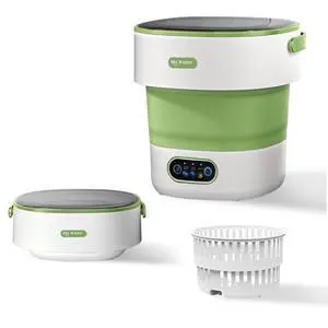 Portable Foldable Washing Machine -20l Mini Washer For Deep Cleaning | Portable Washer Perfect For Underwear, Baby Clothes, And Small Spaces Like Apartments, Dorms, And Hotels.Green Portable Foldable Washing Machine -20l Mini Washer For Deep Cleaning | Portable Washer Perfect For Underwear, Baby Clothes, And Small Spaces Like Apartments, Dorms, And Hotels.Green