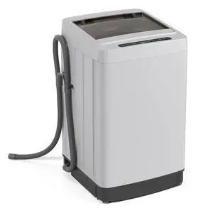 Portable Washing Machine, 1.5 cu.ft Compact Washer with Drain Pump, LED Display, 8 Programs, 10 Water Levels, Child Lock, 11 LBS Clothes Capacity for Apartment, Home, Dorms, RV (Gray & Black) Portable Washing Machine, 1.5 cu.ft Compact Washer with Drain Pump, LED Display, 8 Programs, 10 Water Levels, Child Lock, 11 LBS Clothes Capacity for Apartment, Home, Dorms, RV (Gray & Black)