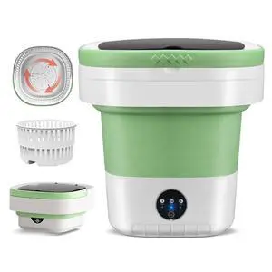 Portable Washing Machine 16L Mini Laundry Washer 3 Modes with Spin Basket Laundry Machine Cleaning Depth Underwear,Baby Clothes Small Shirt for Apartments Dormitories Hotels and Camping (Green) Portable Washing Machine 16L Mini Laundry Washer 3 Modes with Spin Basket Laundry Machine Cleaning Depth Underwear,Baby Clothes Small Shirt for Apartments Dormitories Hotels and Camping (Green)