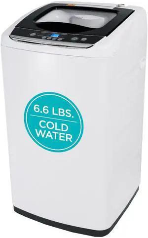 0.9 Cu. Ft. Portable Washer, 6.6 lb. Capacity, BPWM09W, White | 6.6 lb. Capacity Washing Machine for Homes & Apartments, 5 Wash Cycles, Quick Connect Sink Adapter and Drain Hose Included 0.9 Cu. Ft. Portable Washer, 6.6 lb. Capacity, BPWM09W, White | 6.6 lb. Capacity Washing Machine for Homes & Apartments, 5 Wash Cycles, Quick Connect Sink Adapter and Drain Hose Included