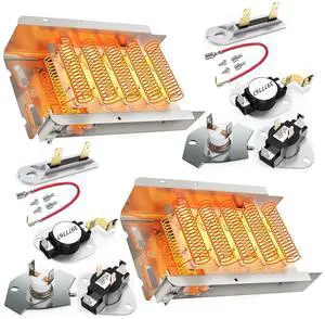 279838 Dryer Heating Element for Whirlpool Maytag Amana Roper Kenmore 70 80 Series wed4815ew1 ned4655ew1 medc215ew1 medx655dw1medc200xw1 red4440vq1, Replaces 2406026 3403585 W10724237, 2 pack 279838 Dryer Heating Element for Whirlpool Maytag Amana Roper Kenmore 70 80 Series wed4815ew1 ned4655ew1 medc215ew1 medx655dw1medc200xw1 red4440vq1, Replaces 2406026 3403585 W10724237, 2 pack