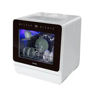 Countertop Dishwasher, 7 Washing Programs Portable Dishwasher | Mini Dishwashers with 5-Liter Built-in Water Tank, Glass Door, LED Light, No Hookup Needed for RV & Apartment Use Countertop Dishwasher, 7 Washing Programs Portable Dishwasher | Mini Dishwashers with 5-Liter Built-in Water Tank, Glass Door, LED Light, No Hookup Needed for RV & Apartment Use