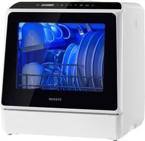 Portable Countertop Dishwashers, Compact Dishwashers with 5L Built-in Water Tank & Inlet Hose, 5 Washing Programs, Baby Care, Air-Dry Function and LED Light for Small Apartments Portable Countertop Dishwashers, Compact Dishwashers with 5L Built-in Water Tank & Inlet Hose, 5 Washing Programs, Baby Care, Air-Dry Function and LED Light for Small Apartments