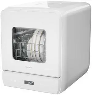 Slim Countertop Portable Dishwasher for Small Spaces | 6 Washing Programs, Compact Size, 5-Liter Built-in Water Tank, Glass Door, LED Light, Easy Operation for Apartment & RV Slim Countertop Portable Dishwasher for Small Spaces | 6 Washing Programs, Compact Size, 5-Liter Built-in Water Tank, Glass Door, LED Light, Easy Operation for Apartment & RV