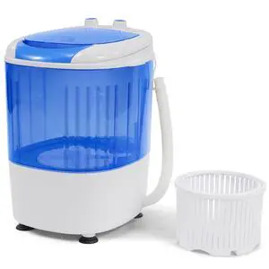 Mini Spin Dryer Portable Washing Machine, Compact Laundry for Home, Apartment, RV, Blue Mini Spin Dryer Portable Washing Machine, Compact Laundry for Home, Apartment, RV, Blue