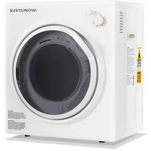 1500W Portable Clothes Dryer, 3.5 cu.ft Electric Drying Machine for Laundry with Steel Tub for Apartment, Dorms, Compact Dryer for Small Space, Black/White 1500W Portable Clothes Dryer, 3.5 cu.ft Electric Drying Machine for Laundry with Steel Tub for Apartment, Dorms, Compact Dryer for Small Space, Black/White