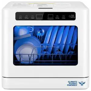 Collier Kitchen Portable Countertop Dishwasher Compact Mini Dishwasher with 5 Wash Programs, Built-in Water Tank & Hose Connection Space-Saving for Apartments, RVs & Small Kitchens Collier Kitchen Portable Countertop Dishwasher Compact Mini Dishwasher with 5 Wash Programs, Built-in Water Tank & Hose Connection Space-Saving for Apartments, RVs & Small Kitchens