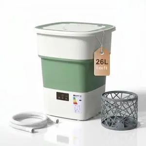 1 Cu.Ft Extra Large Portable Washing Machine, Foldable Washer with Powerful 70W Motor & Spin Basket, Compact Laundry Machine for Apartment, Dorm, RV, Camping & Travel (Green1 Cu.Ft) 1 Cu.Ft Extra Large Portable Washing Machine, Foldable Washer with Powerful 70W Motor & Spin Basket, Compact Laundry Machine for Apartment, Dorm, RV, Camping & Travel (Green1 Cu.Ft)