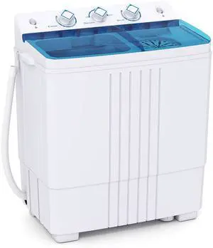 Washing Machine, 20Lbs Capacity, Washer and Spinner Combo, Portable Compact Twin Tub 12Lbs Washing and 8Lbs Spinning, Inlet and Drain Hose, Laundry Washer for Apartment RV Dorm Washing Machine, 20Lbs Capacity, Washer and Spinner Combo, Portable Compact Twin Tub 12Lbs Washing and 8Lbs Spinning, Inlet and Drain Hose, Laundry Washer for Apartment RV Dorm