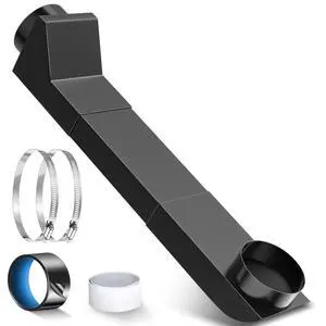 UD48S 4 Inch Stainless Steel Telescoping Dryer Vent Kit, 17.7"-29.5" Inch Adjustable Periscope Dryer Duct for Tight Spaces, Fits Whirlpool & All 4" Dryers - Flat Low Profile Venting Solution UD48S 4 Inch Stainless Steel Telescoping Dryer Vent Kit, 17.7"-29.5" Inch Adjustable Periscope Dryer Duct for Tight Spaces, Fits Whirlpool & All 4" Dryers - Flat Low Profile Venting Solution