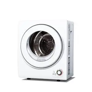 120V Compact Laundry Dryer, 1.5 cu.ft Front Load Stainless Steel Clothes Dryers with Stainless Steel Tub, Control Panel Downside Easy Control for 4 Automatic Drying Mode, White 120V Compact Laundry Dryer, 1.5 cu.ft Front Load Stainless Steel Clothes Dryers with Stainless Steel Tub, Control Panel Downside Easy Control for 4 Automatic Drying Mode, White