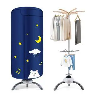 Portable Clothes Dryer, 900W Fast Drying & Large Load Capacity for Laundry and Shoes - Compact Mini Dryer Machine for Travel, Apartments, RV, Dorm Blue Polar Bear Portable Clothes Dryer, 900W Fast Drying & Large Load Capacity for Laundry and Shoes - Compact Mini Dryer Machine for Travel, Apartments, RV, Dorm Blue Polar Bear