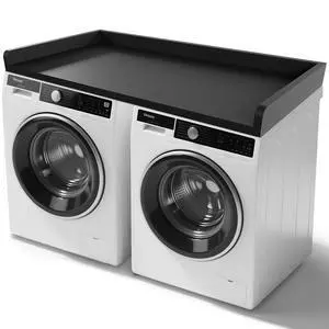 Washer Dryer Countertop 54x27.5 Wood Laundry Machine Topper,Black | With Edge & Non-Slip Pads, for Laundry Room Organization Storage Clothes Folding, Durable Laundry Shelf Topper Washer Dryer Countertop 54x27.5 Wood Laundry Machine Topper,Black | With Edge & Non-Slip Pads, for Laundry Room Organization Storage Clothes Folding, Durable Laundry Shelf Topper