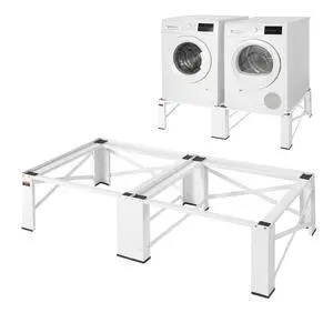Laundry Pedestal, 12 in Height, Washer and Dryer Pedestals with 700 lbs Weight Load Capacity, Non-Slip Feet, 28.3 x 28.3 in Washing Machine Stand Universal Fit, White, 2 Pack Laundry Pedestal, 12 in Height, Washer and Dryer Pedestals with 700 lbs Weight Load Capacity, Non-Slip Feet, 28.3 x 28.3 in Washing Machine Stand Universal Fit, White, 2 Pack