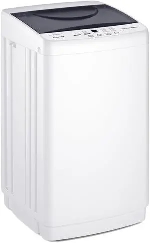Portable Washing Machine, 7.7 lbs Full-Automatic Compact Laundry Washer, Stainless Steel Drum, 10 Wash Cycles, Auto-Balance Detection, LED Display, Mini Washer for Home, Apartment, Dorm, White Portable Washing Machine, 7.7 lbs Full-Automatic Compact Laundry Washer, Stainless Steel Drum, 10 Wash Cycles, Auto-Balance Detection, LED Display, Mini Washer for Home, Apartment, Dorm, White