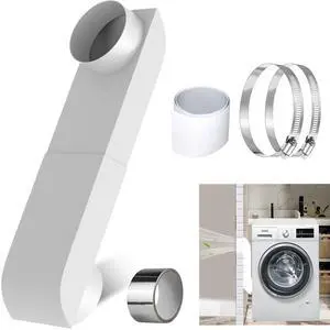 4" Periscope Dryer Vent, Adjustable Distance from 9.5"-14.5", Tight Space Dryer Vent Kit for Whirlpool, Stainless Steel Flat Dryer Vent Duct, Telescoping Vent Kit for Dryers Laundry Room 4" Periscope Dryer Vent, Adjustable Distance from 9.5"-14.5", Tight Space Dryer Vent Kit for Whirlpool, Stainless Steel Flat Dryer Vent Duct, Telescoping Vent Kit for Dryers Laundry Room