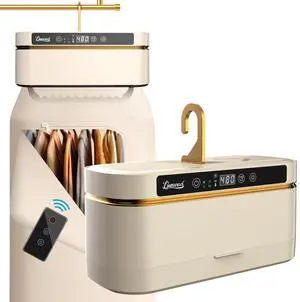 3 in 1 Portable Clothes Dryer and Shoe Dryer - Mini Portable Dryer Machine for Laundry Apartments and Travelling, Hotel Room, Beige 3 in 1 Portable Clothes Dryer and Shoe Dryer - Mini Portable Dryer Machine for Laundry Apartments and Travelling, Hotel Room, Beige