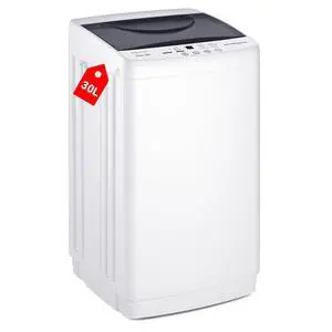 Portable Washing Machine, 7.7 lbs Full-Automatic Compact Laundry Washer, Stainless Steel Drum, 10 Wash Cycles, Auto-Balance Detection, LED Display, Mini Washer for Home, Apartment, Dorm, White Portable Washing Machine, 7.7 lbs Full-Automatic Compact Laundry Washer, Stainless Steel Drum, 10 Wash Cycles, Auto-Balance Detection, LED Display, Mini Washer for Home, Apartment, Dorm, White