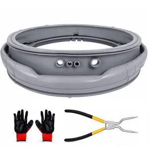 MDS47123608 WM8100HVA Washer Door Boot Gasket Seal Parts Compatible with LG Kenmore Washing Machine WM4070HVA/HWA, WM4270HWA, WM8000HVA/HWA, Door Seal Replace AP5668418, PS6448330, 2673936 MDS47123608 WM8100HVA Washer Door Boot Gasket Seal Parts Compatible with LG Kenmore Washing Machine WM4070HVA/HWA, WM4270HWA, WM8000HVA/HWA, Door Seal Replace AP5668418, PS6448330, 2673936