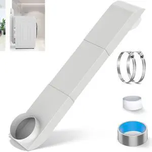 4" Periscope Dryer Vent Kit, Adjustable 29-45" Telescoping Duct for Whirlpool & Most Brands Upgraded Stainless Steel Flat/Slim Design for Tight Spaces & Laundry Rooms 4" Periscope Dryer Vent Kit, Adjustable 29-45" Telescoping Duct for Whirlpool & Most Brands Upgraded Stainless Steel Flat/Slim Design for Tight Spaces & Laundry Rooms