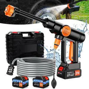 Cordless Handheld Washer Brushless Motor, 6000mAh Battery Operated Car Washer 6-in-1 Nozzle Foam Cannon, Lightweight Water Washer Home Cleaning Tool for Patio Boat Fence Driveway Floor Deck Cordless Handheld Washer Brushless Motor, 6000mAh Battery Operated Car Washer 6-in-1 Nozzle Foam Cannon, Lightweight Water Washer Home Cleaning Tool for Patio Boat Fence Driveway Floor Deck